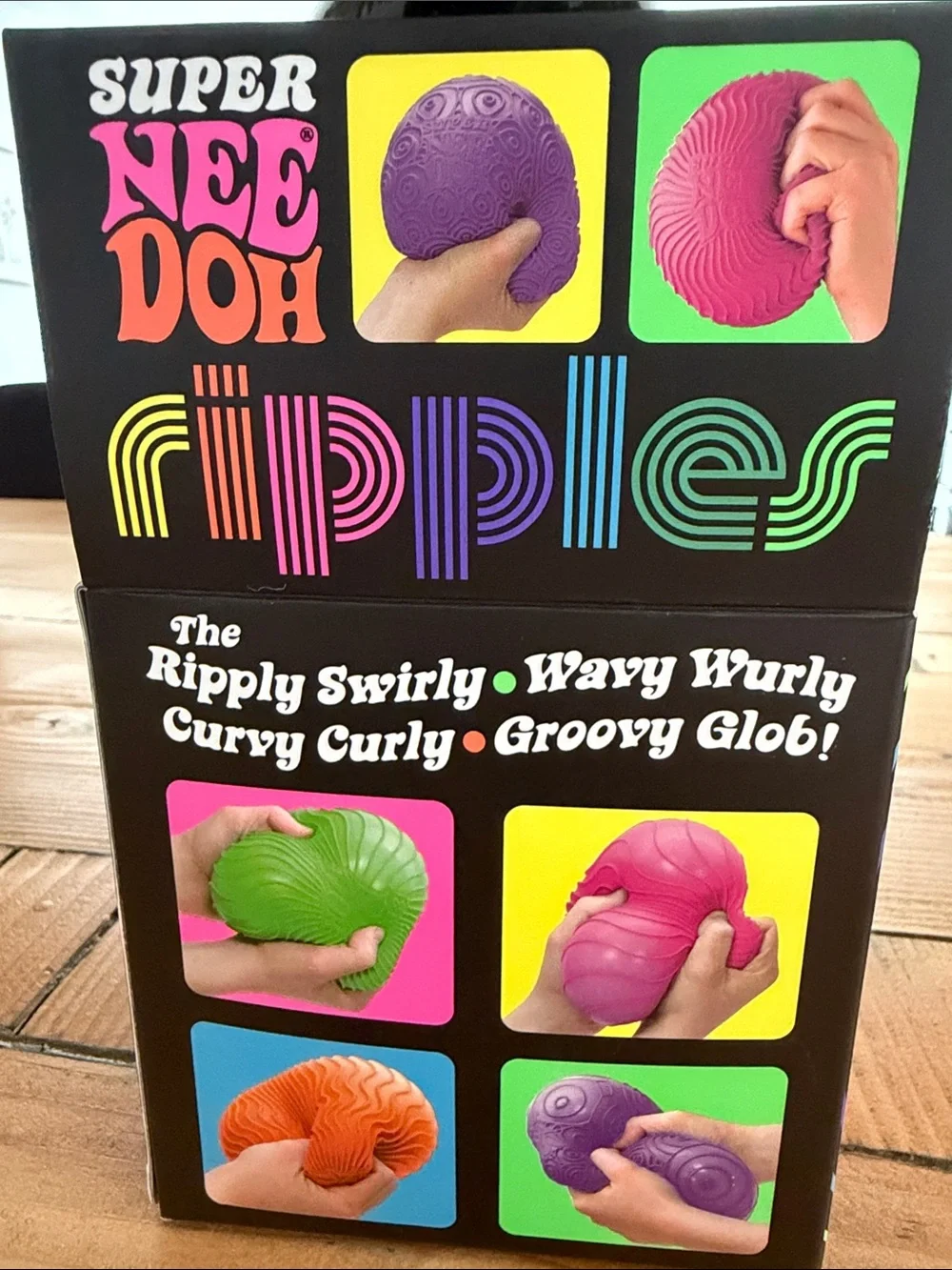 Schylling Super NeeDoh Ripples Pink Stress Toy for Kids